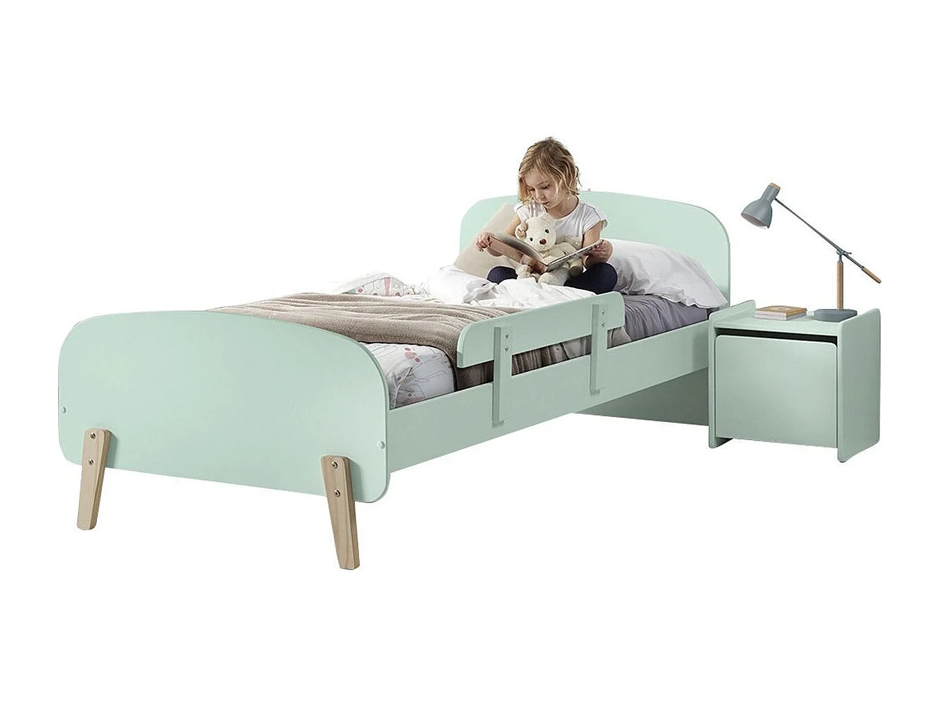 Table de Chevet Enfant "Kiddy" 40cm Vert Menthe