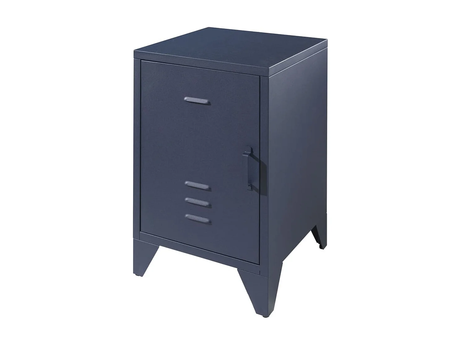 Table de Chevet Enfant "Bronxx" 60cm Bleu Mat