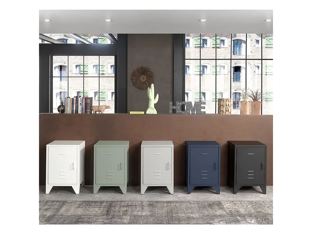 Table de Chevet Enfant "Bronxx" 60cm Bleu