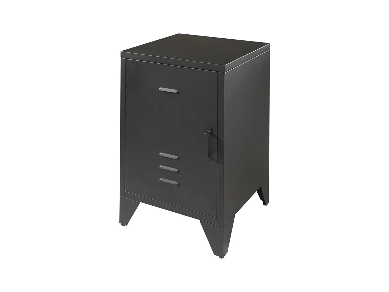 Table de Chevet Enfant "Bronxx" 60cm Noir Mat