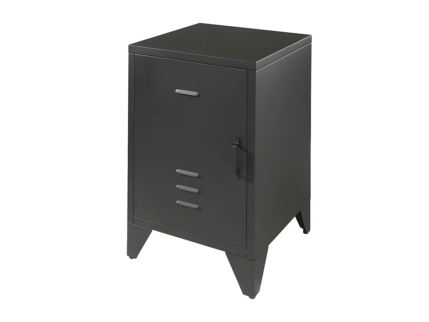 Table de Chevet Enfant "Bronxx" 60cm Noir Mat