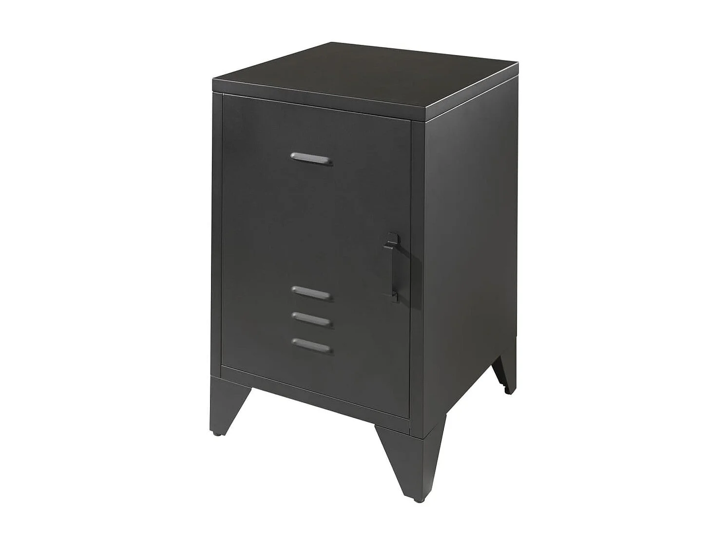 Table de Chevet Enfant "Bronxx" 60cm Noir Mat