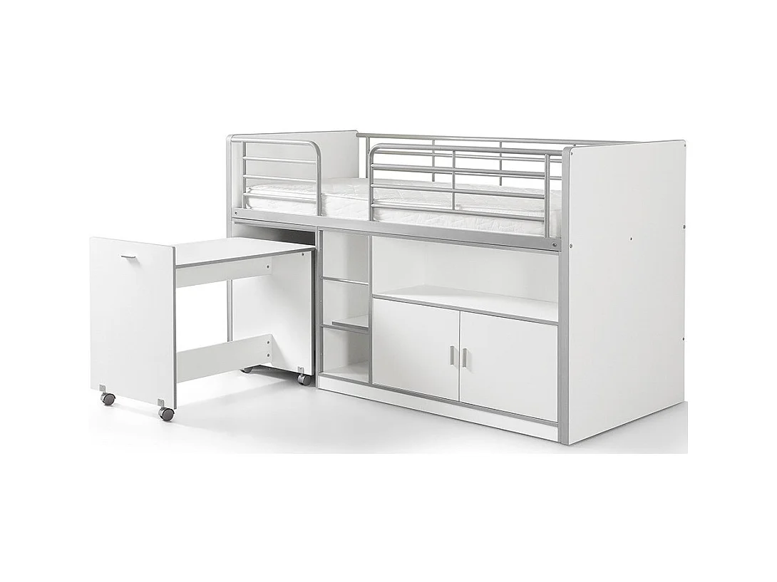 Lit Combiné Compact "Bonny" 90x200cm Blanc