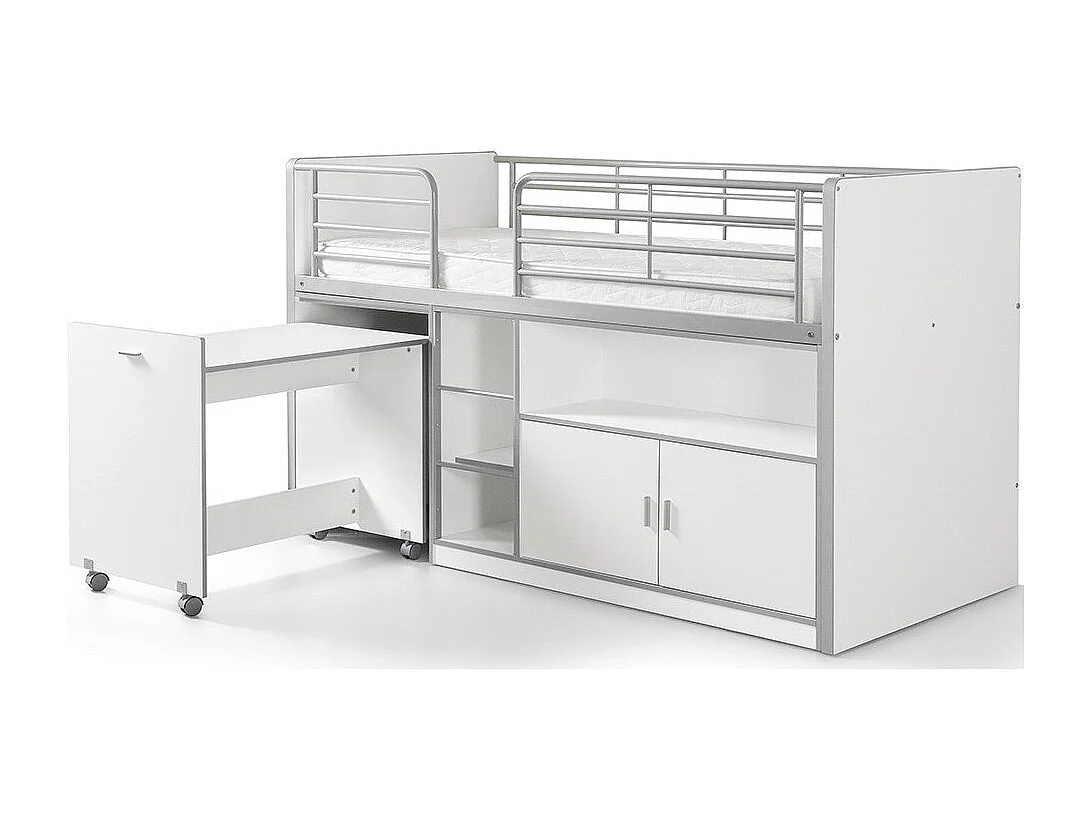 Lit Combiné Compact "Bonny" 90x200cm Blanc