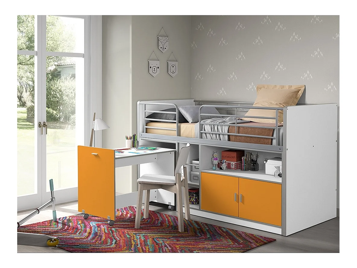 Lit Combiné Compact "Bonny" 90x200cm Orange