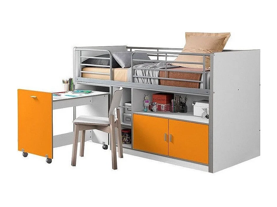 Lit Combiné Compact "Bonny" 90x200cm Orange