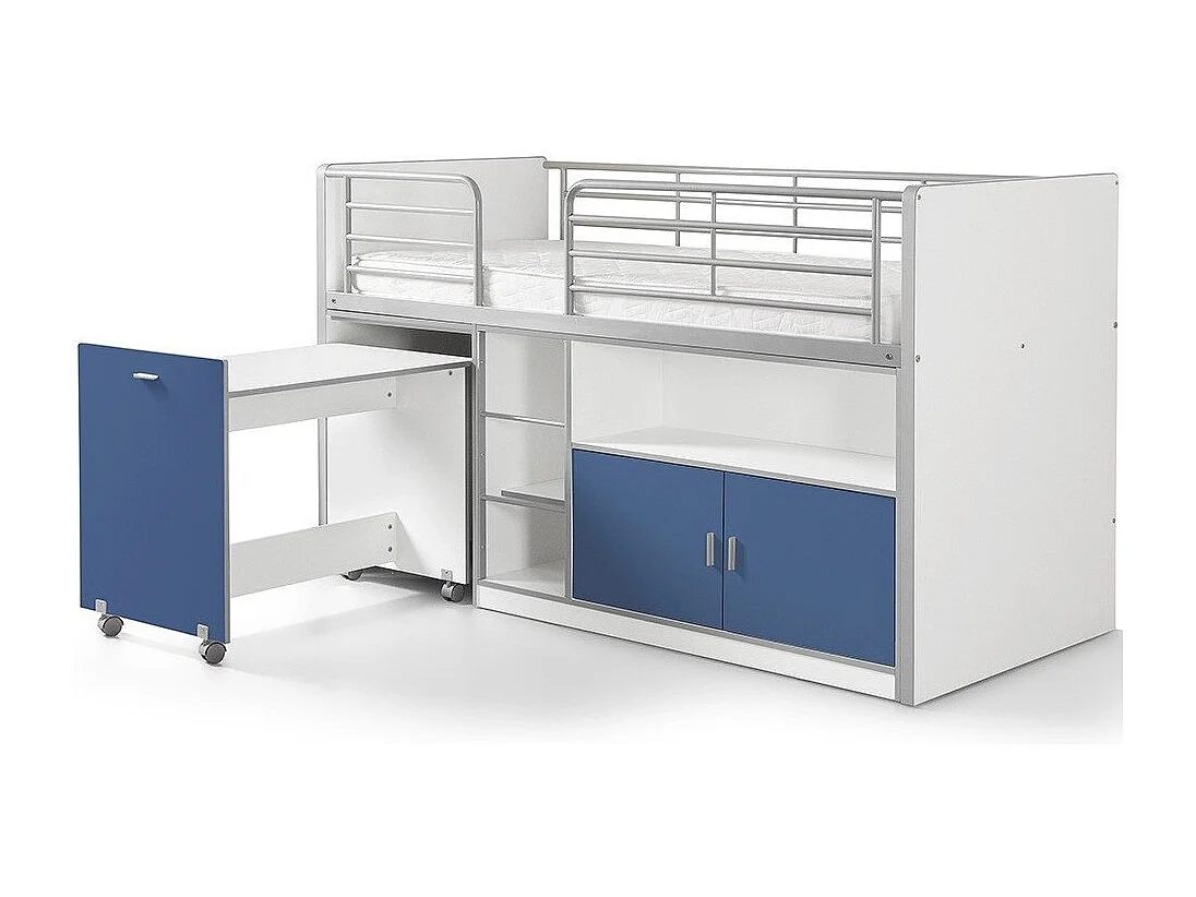 Lit Combiné Compact "Bonny" 90x200cm Bleu