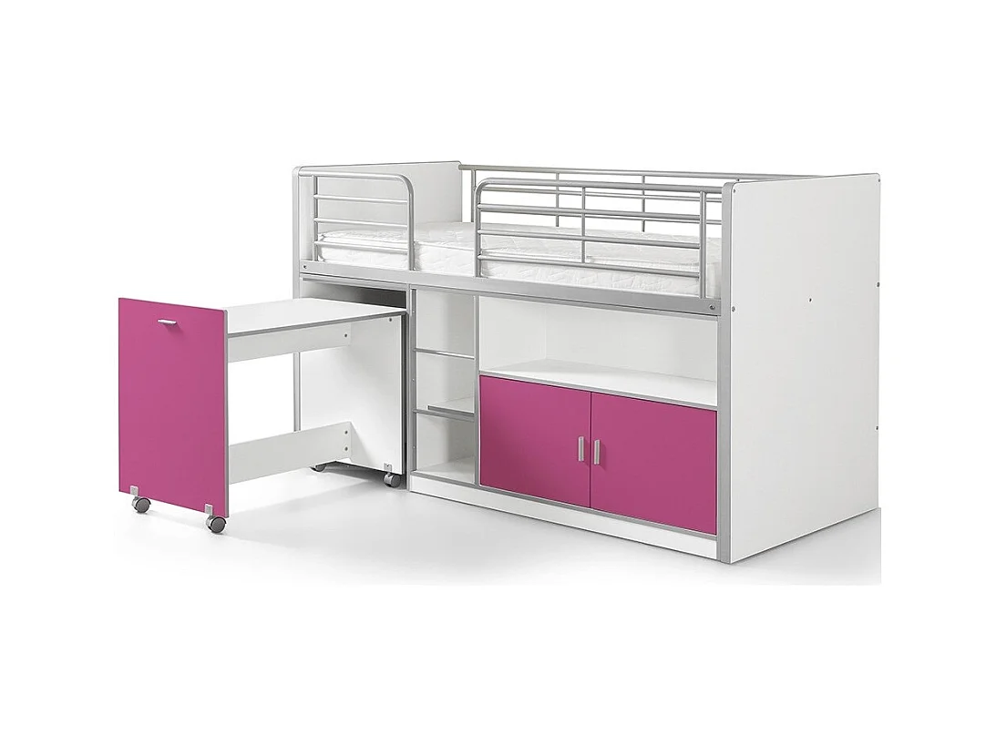 Lit Combiné Compact "Bonny" 90x200cm Fuchsia