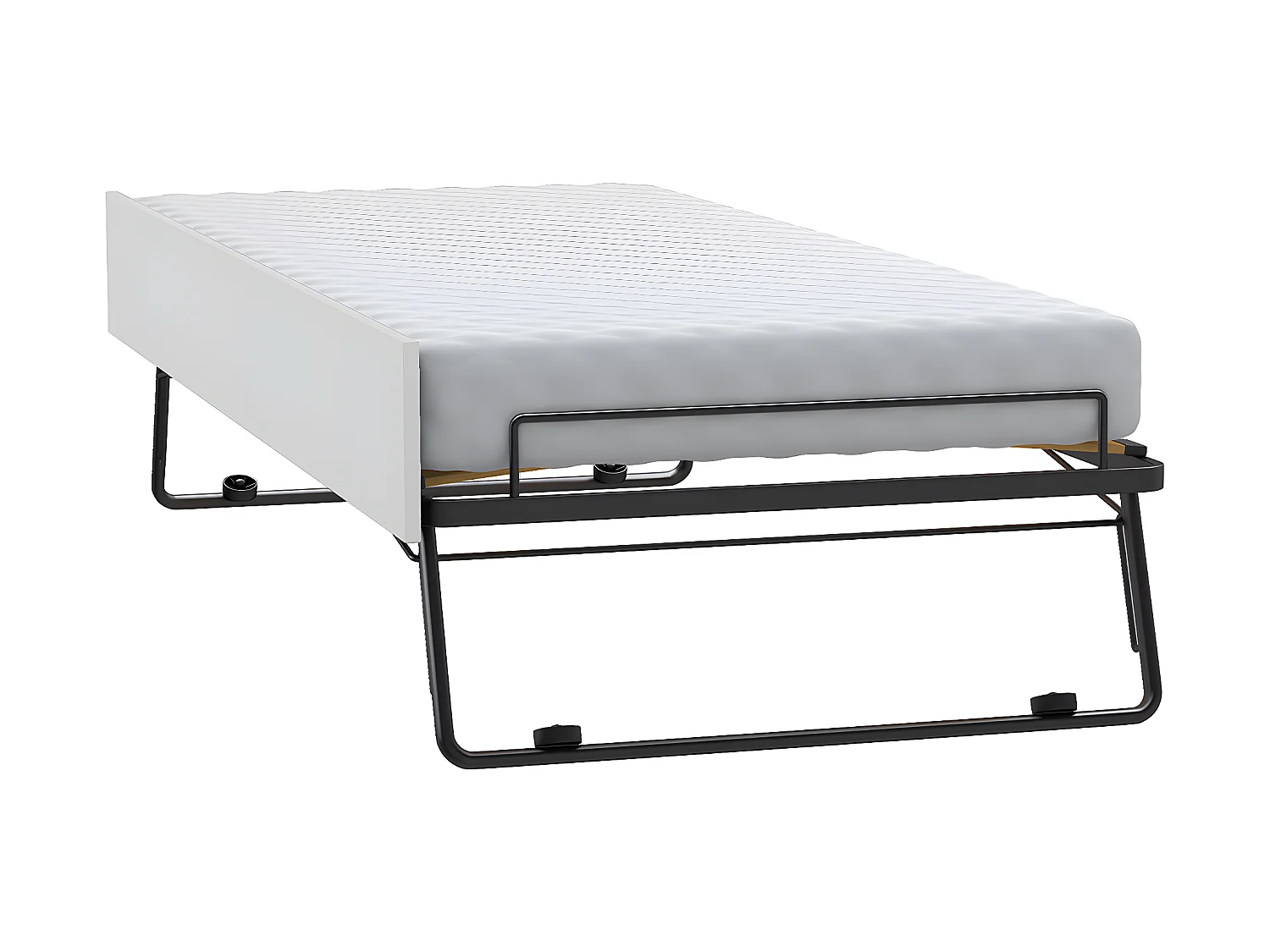 Lit gigogne 90x200cm sommier inclus Young User Blanc