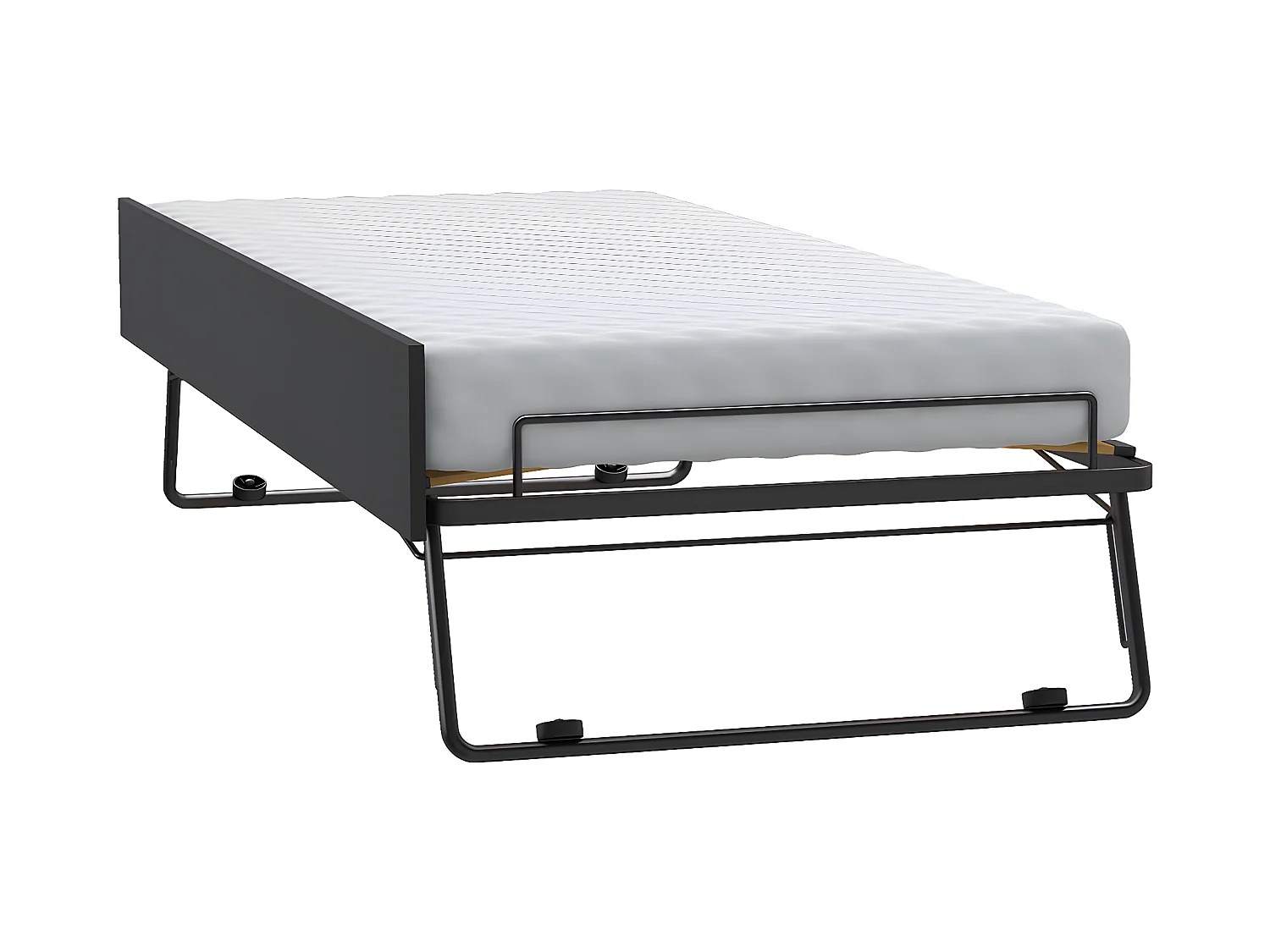 Lit 90x200cm avec lit gigogne Young User Noir