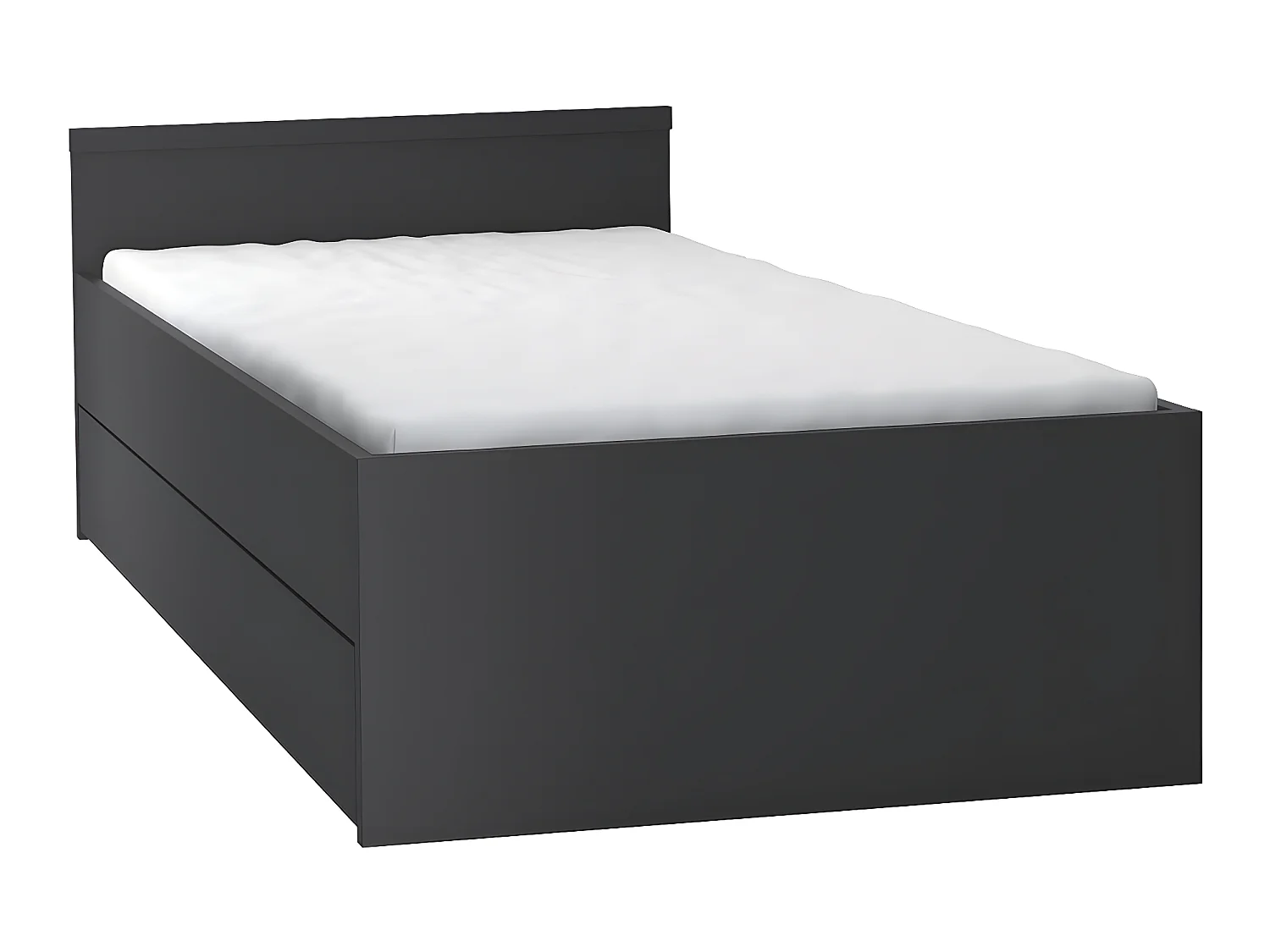 Lit 90x200cm avec lit gigogne Young User Noir