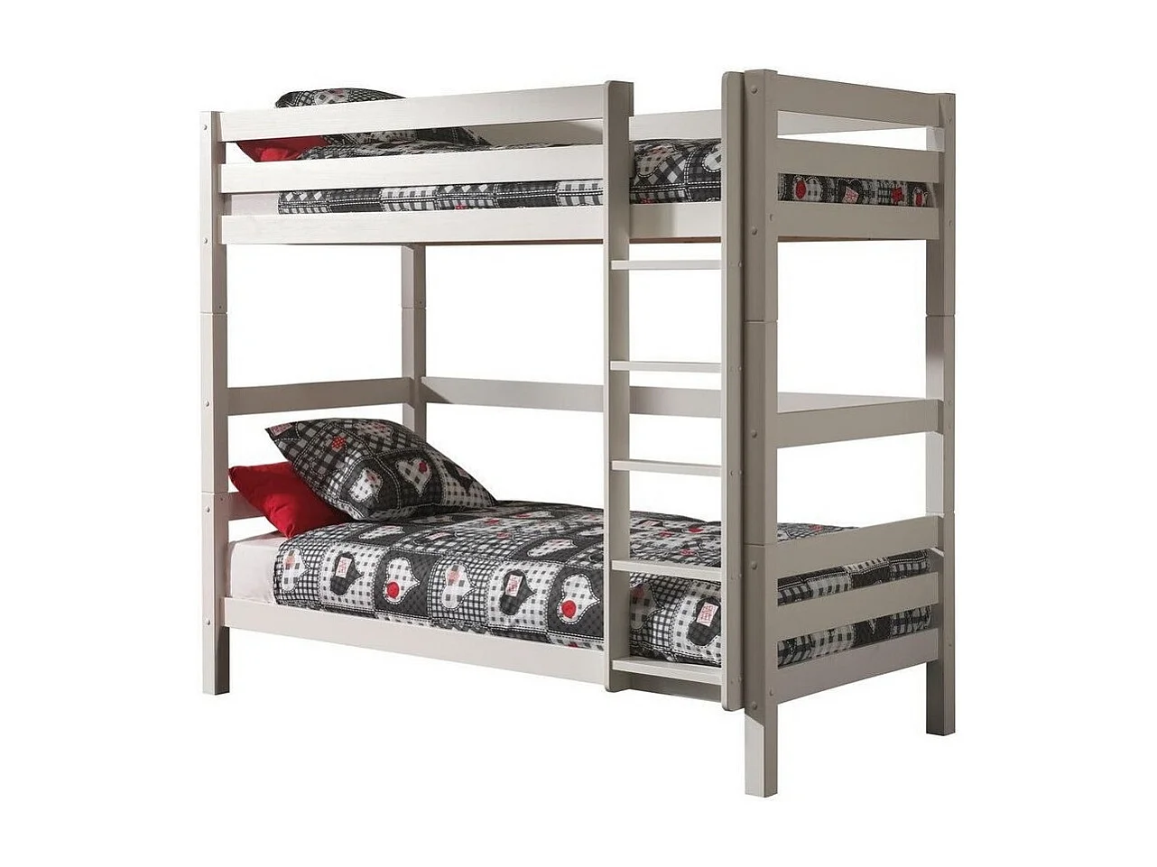 Lit Enfant Superposé Haut "Pino" 90x200cm Blanc