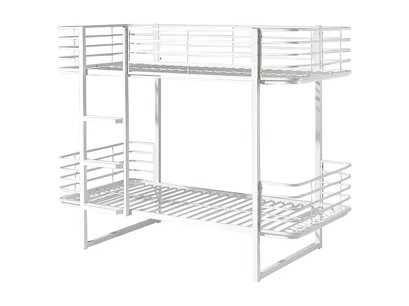 Lit Superposé Enfant "Oscar" 90x200cm Blanc