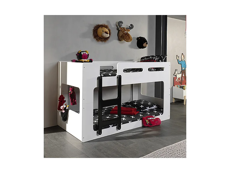 Litera 90x200 Somier Incluido Vipack Luca - Blanco