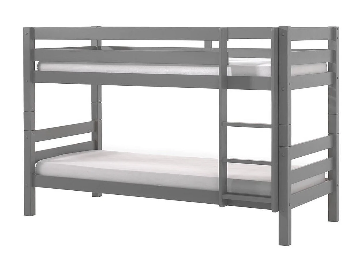 Lit Enfant Superposé "Pino" 90x200cm Gris