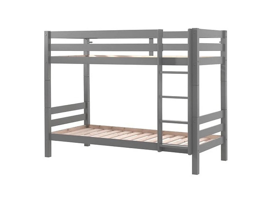 Letto a castello 90x200 Altezza 160 cm Molla inclusa Vipack Pino Grey