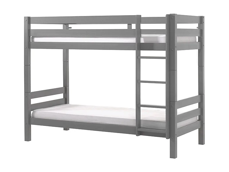 Litera 90x200 cm pino macizo gris Pino Al. 160 cm