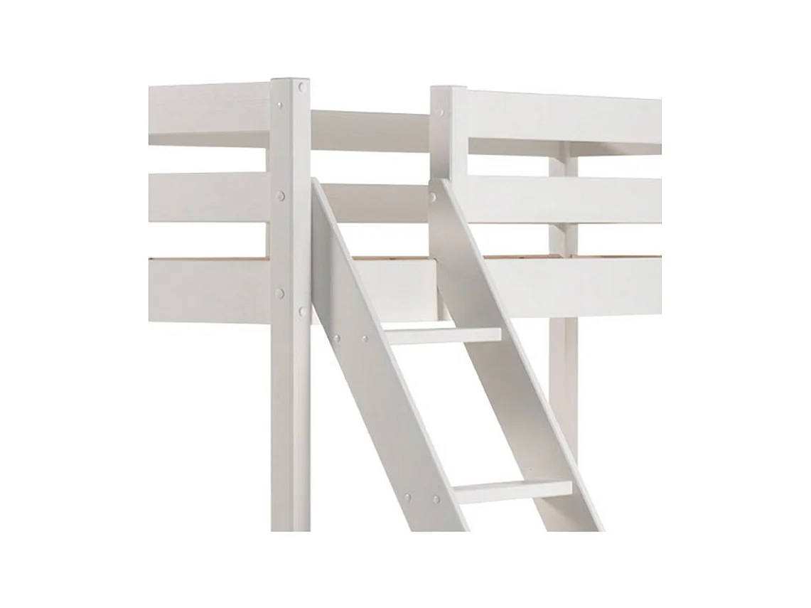 Beliche Vipack Pino 90x200 e 140x200 com estrado de molas - Branco