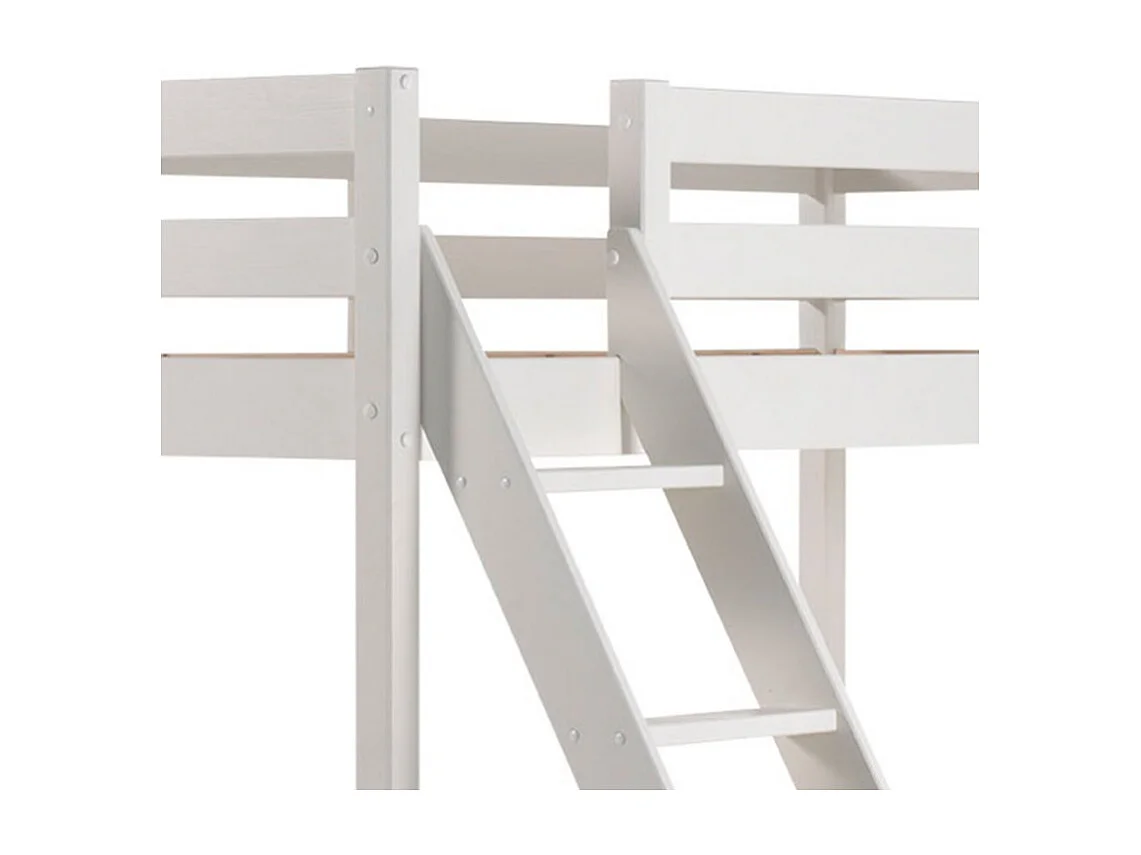 Vipack Pino 90x200 e 140x200 Letto a castello con molle - Bianco