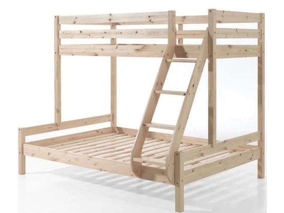 Stapelbed 90/140x200 cm licht massief grenen Pino