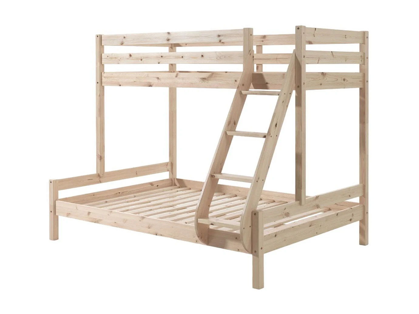 Lit Superposé Triple "Pino" 140x200cm Naturel