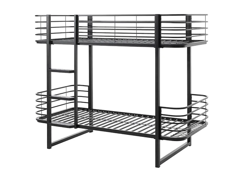 Lit Superposé Enfant "Oscar" 90x200cm Noir