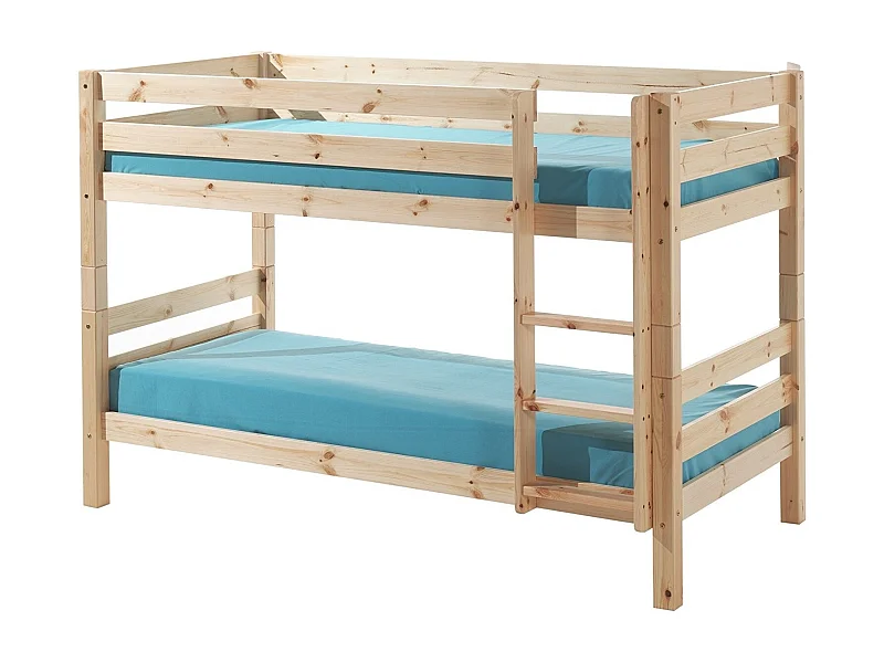 Beliche 90x200 Altura 140 cm Molas Incluídas Vipack Pino - Madeira