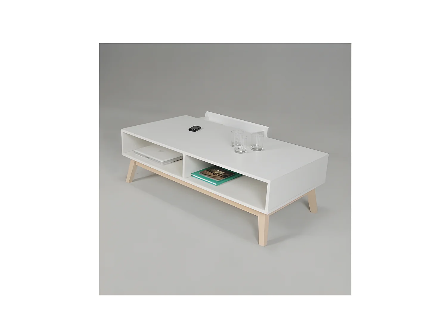 Table basse HOME 1 tiroir / Blanc