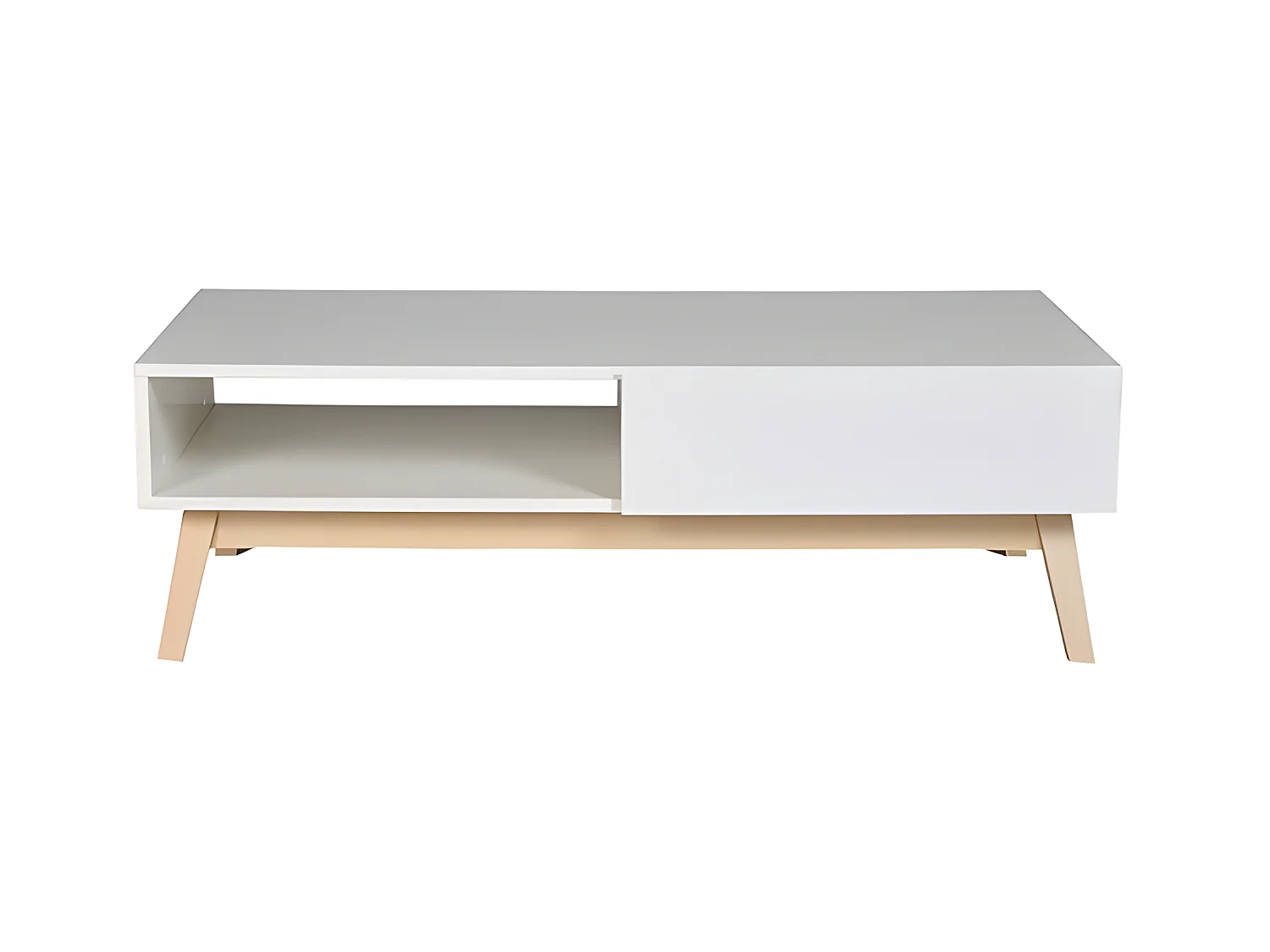 Table basse HOME 1 tiroir / Blanc