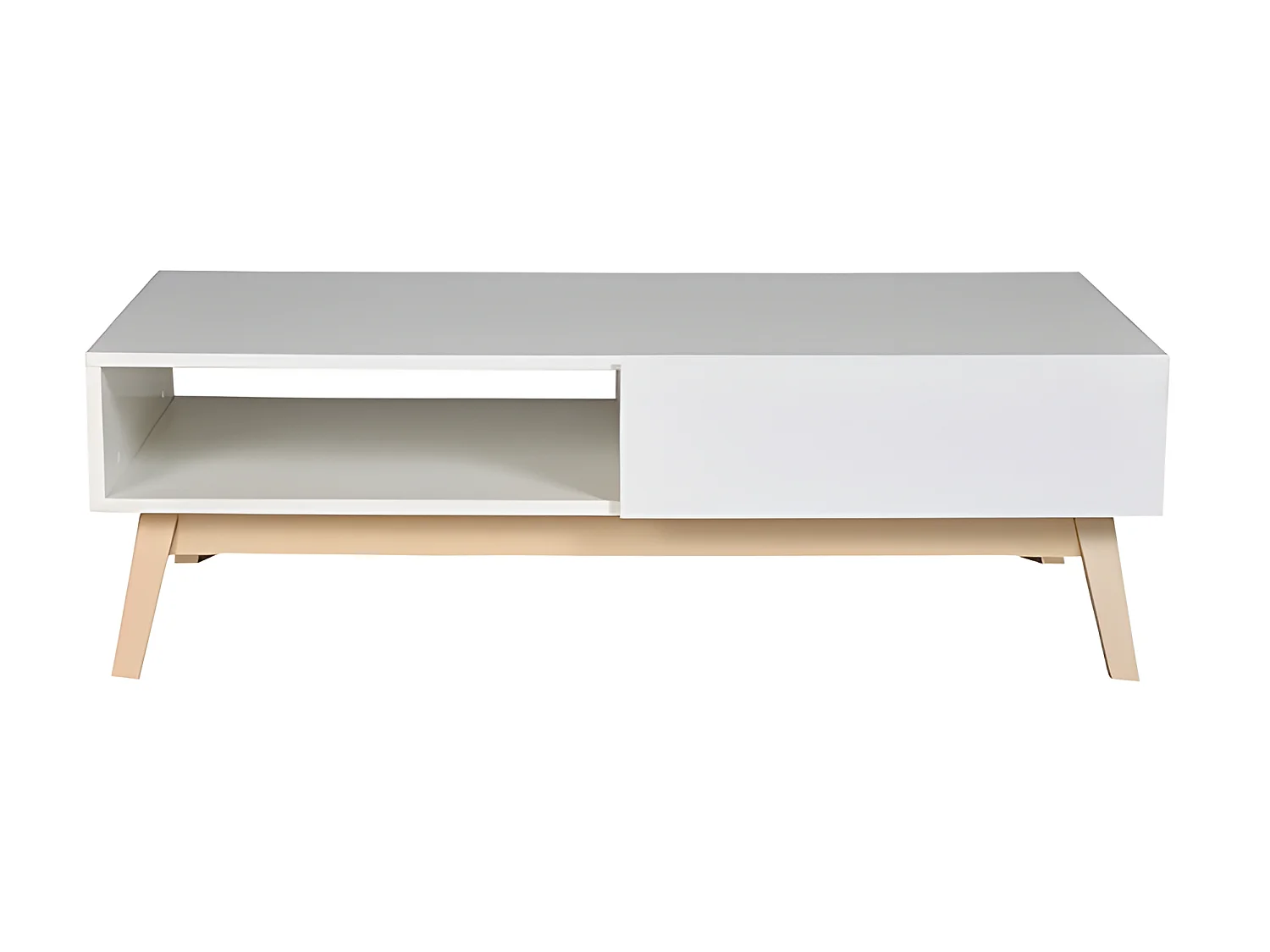 Table basse HOME 1 tiroir / Blanc
