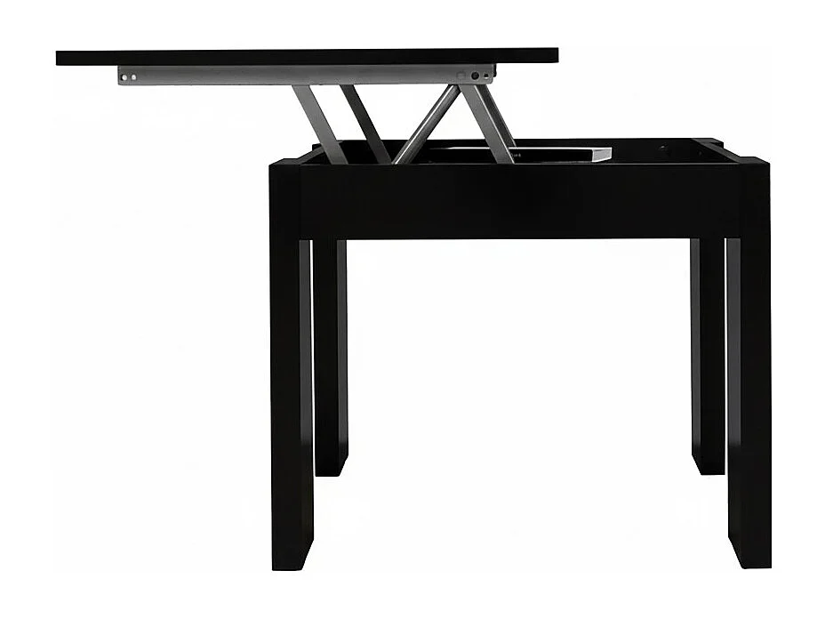 Table basse plateau relevable NEWTON 100x50cm / Noir