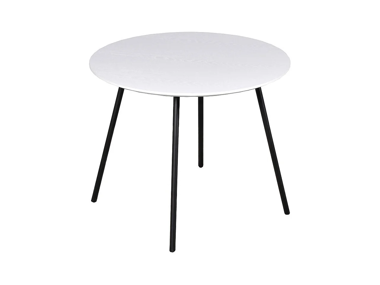 Table basse LYRA diamètre 55cm / Décor Chêne Blanc
