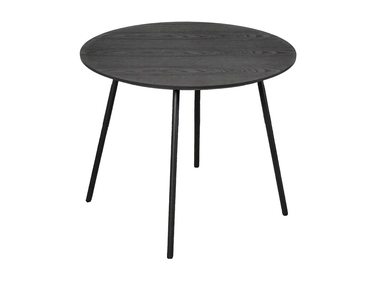 Table basse LYRA diamètre 55cm / Décor Chêne Noir