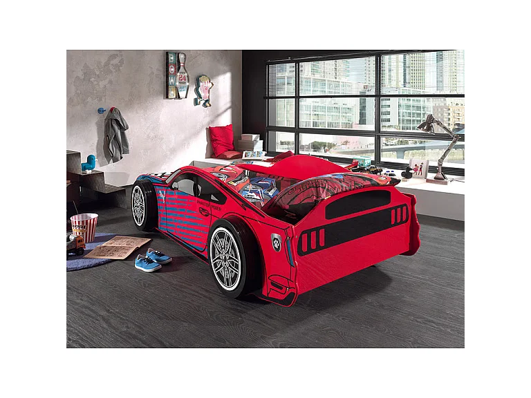 Lit Enfant "Panther Power" 90x200cm Rouge