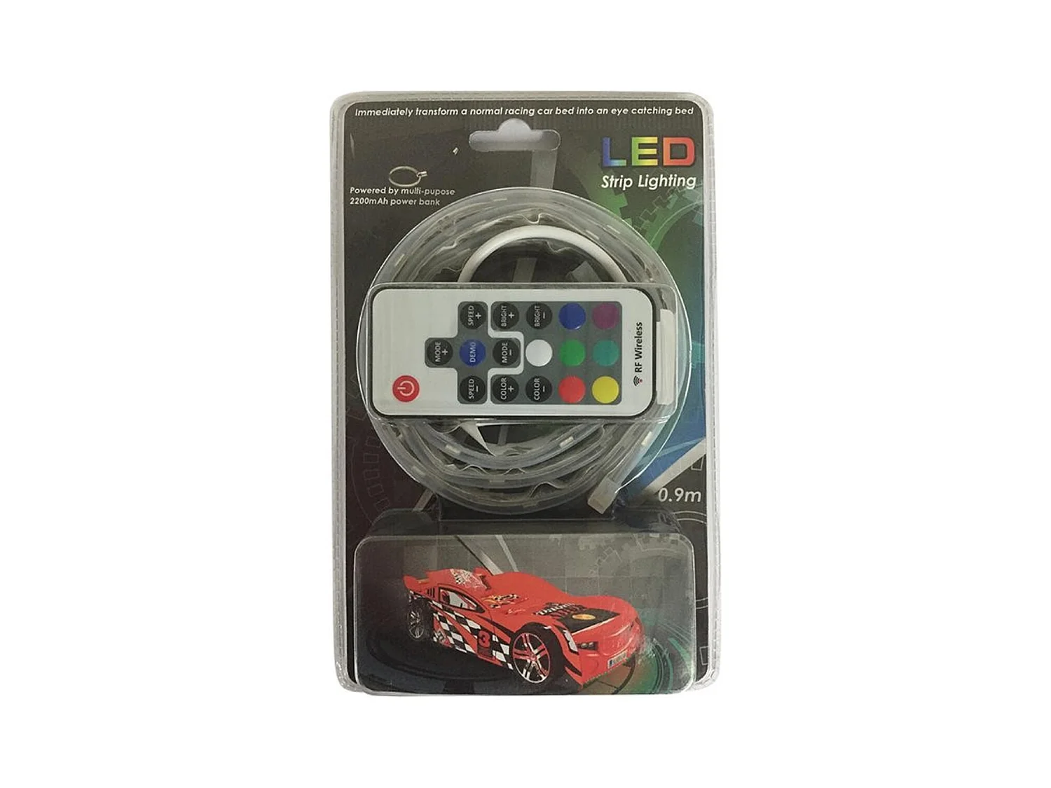 Lit Enfant Voiture "MRX" 90x200cm Noir