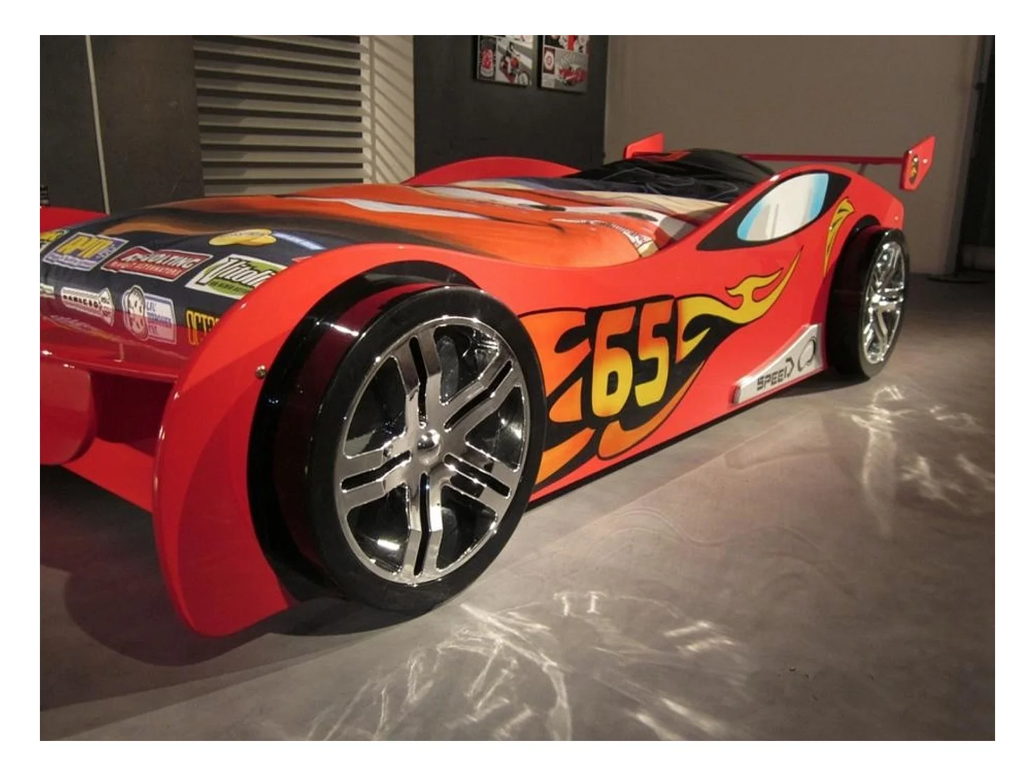 Lit Enfant Voiture "LeMans" 90x200cm Rouge