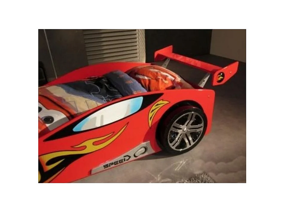 Lit Enfant Voiture "LeMans" 90x200cm Rouge