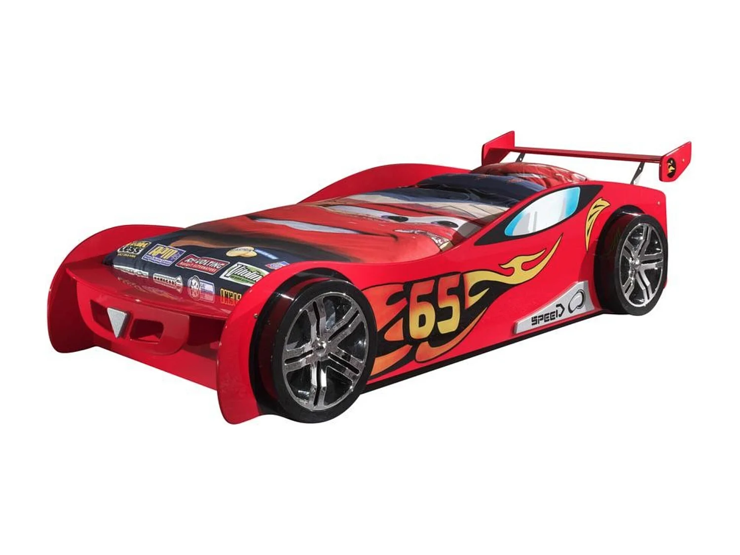Lit Enfant Voiture "LeMans" 90x200cm Rouge