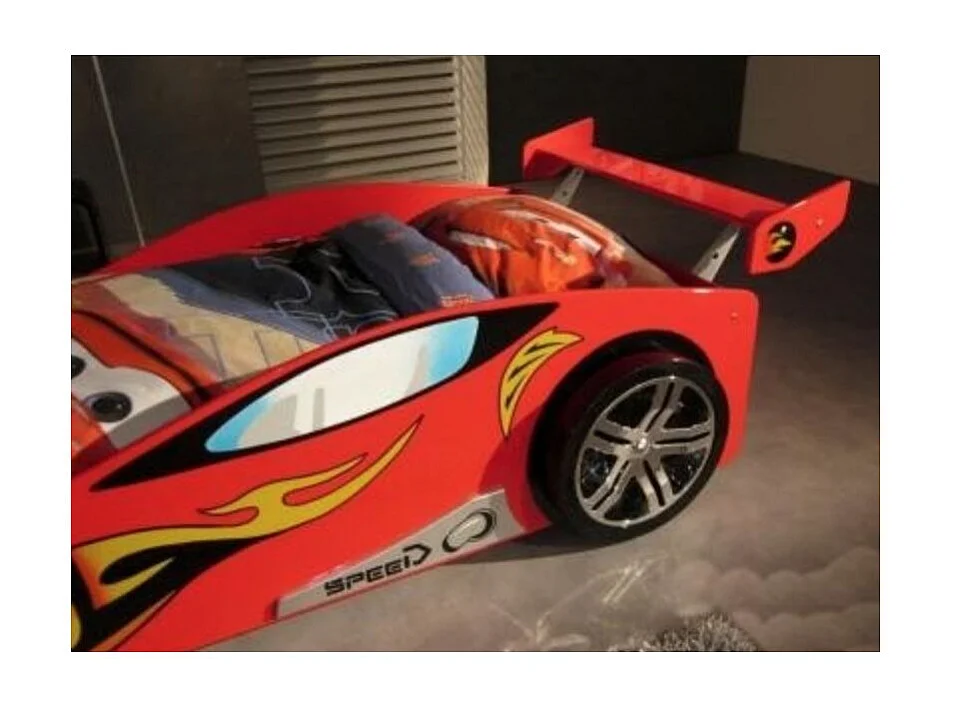 Lit Enfant Voiture "LeMans" 90x200cm Rouge