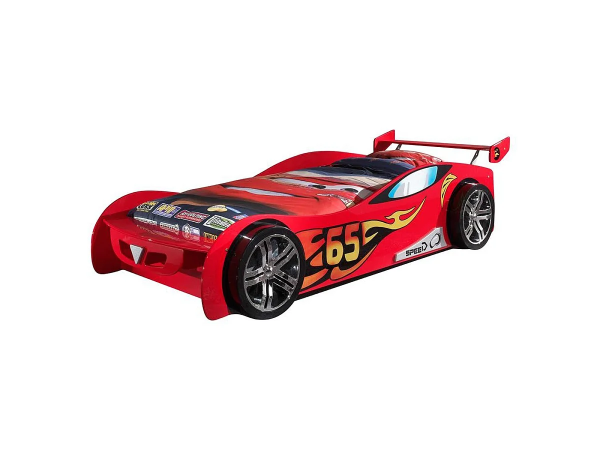 Lit Enfant Voiture "LeMans" 90x200cm Rouge