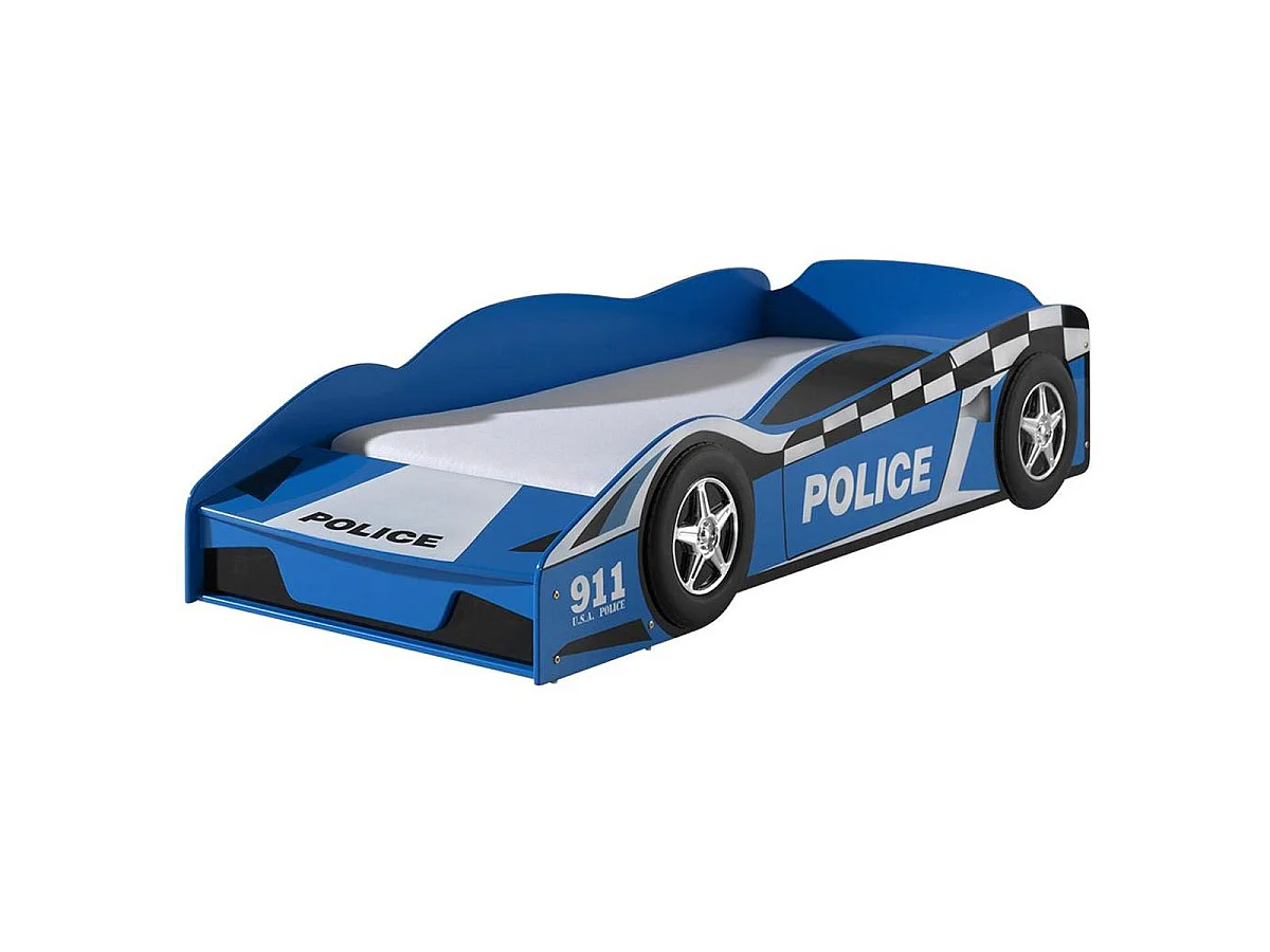 Lit Enfant "Police" 70x140cm Bleu