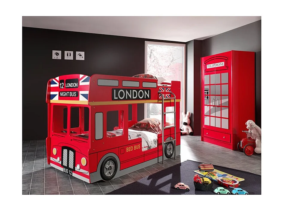Letto a castello London Bus
