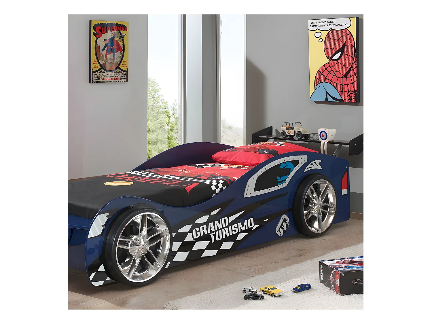 Lit Enfant Voiture "Gran Turismo" Bleu