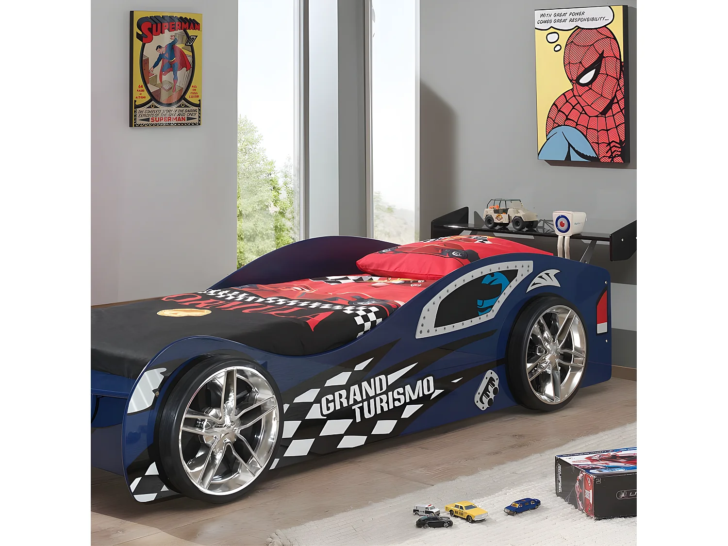 Lit Enfant Voiture "Gran Turismo" Bleu