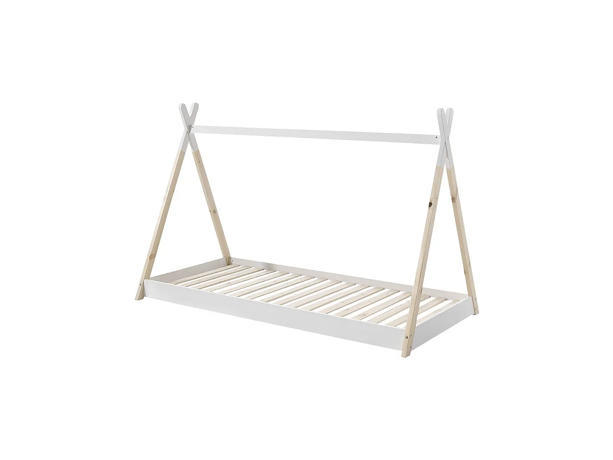 Lit Enfant Design "Tipi" 90x200cm Blanc