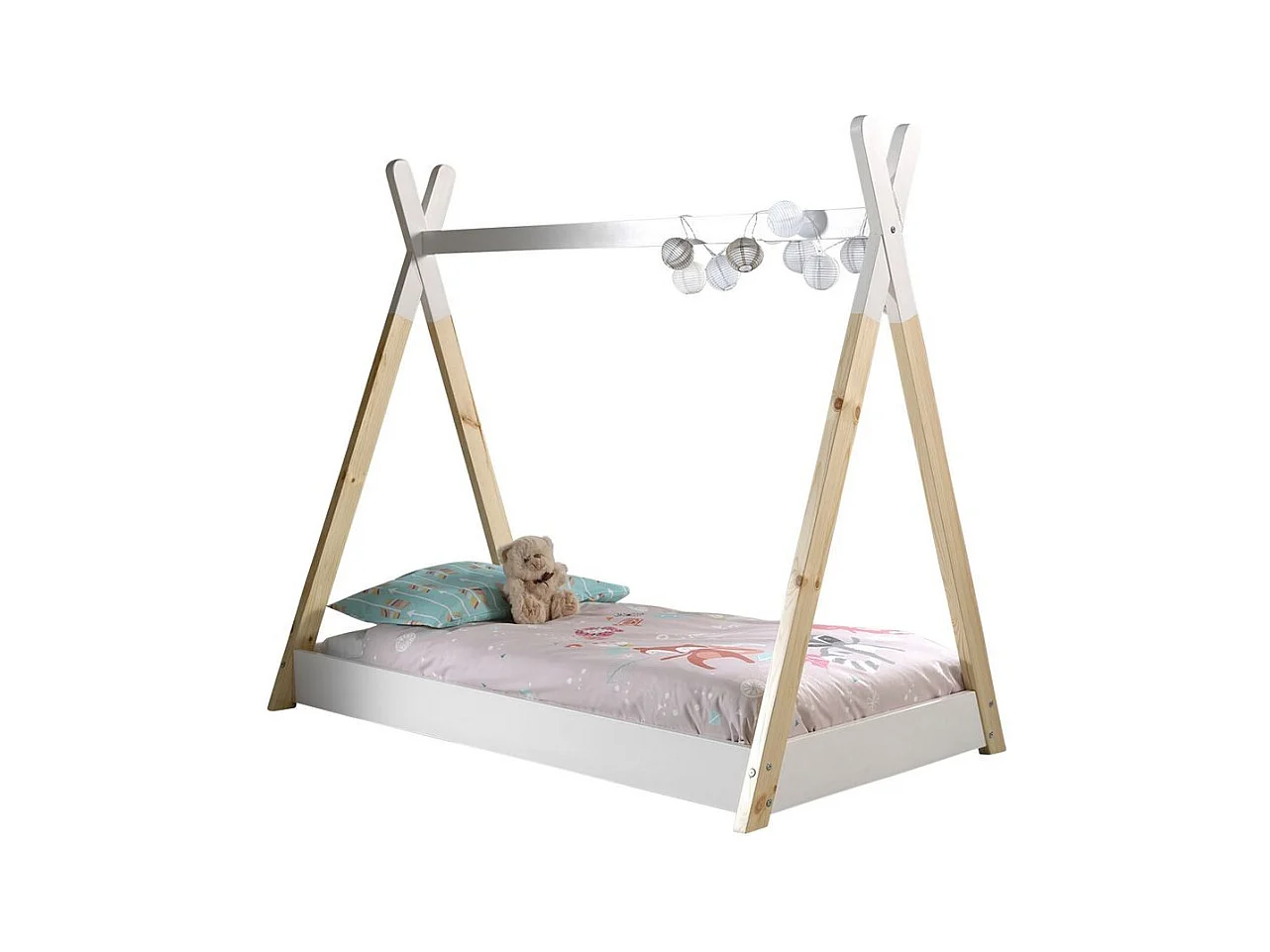 Lit Enfant Design "Tipi" 70x140cm Blanc