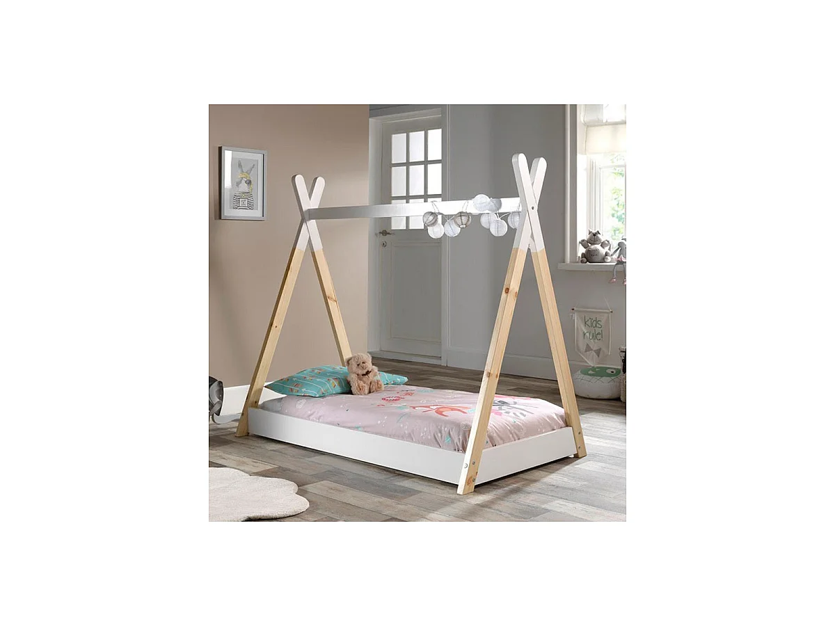 Lit Enfant Design "Tipi" 70x140cm Blanc