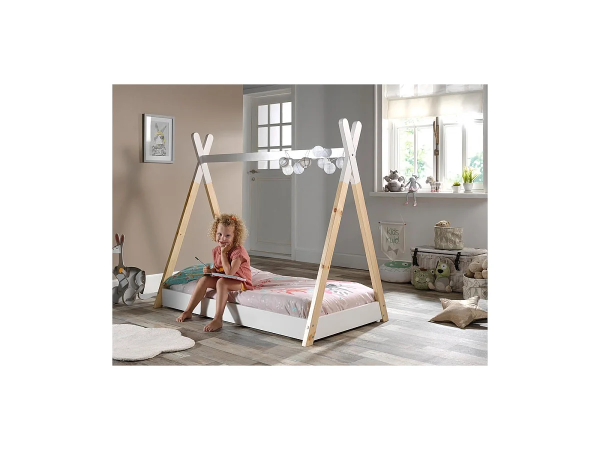 Lit Enfant Design "Tipi" 70x140cm Blanc