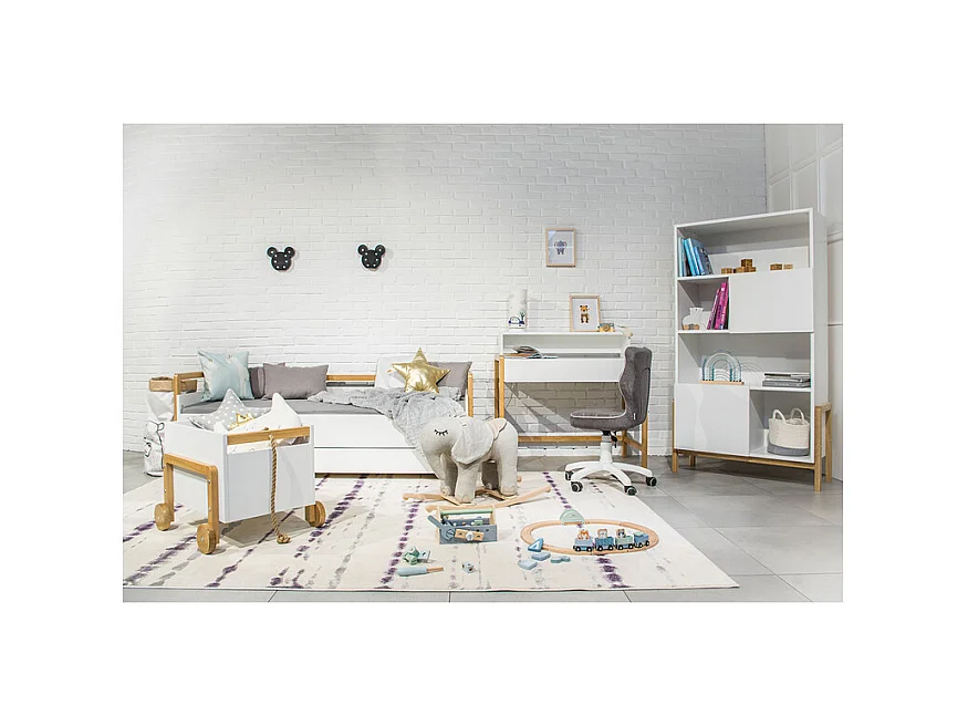 Liberia 2 ante bianco e marrone 160cm