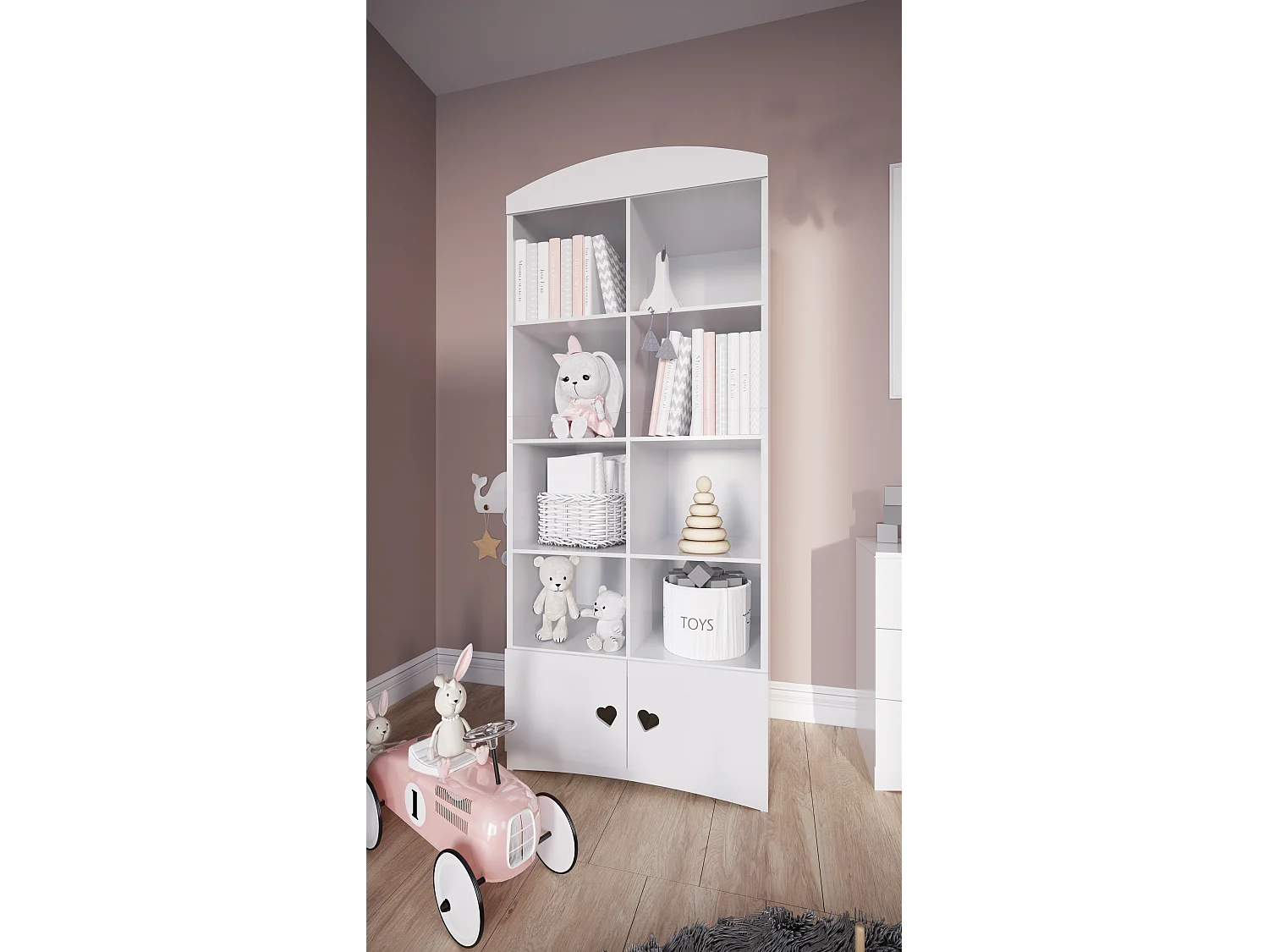 Kocot Kids Julia 2-deurs boekenkast - Wit